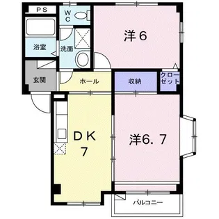 ウェルネスⅠ【2階】の間取り