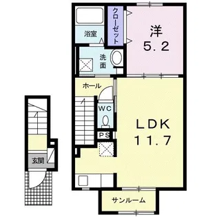 CoCo YOKOTA Ⅱ【2階】の間取り