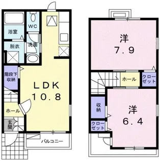 リヴィエ−ル【1階】の間取り