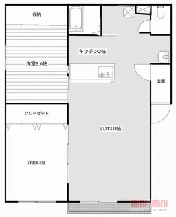 エスティパレス21B【301号室】の間取り