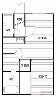 フォーワン【203号室】の間取り