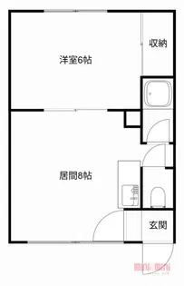 旭大ハウス第7【105号室】の間取り