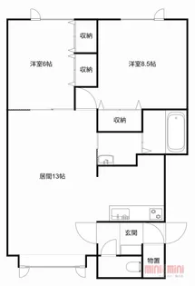 プリウスⅡ【1階】の間取り