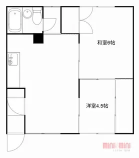 コーポ松【202号室】の間取り