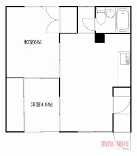 コーポ松【203号室】の間取り