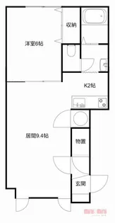 プレズィール豊岡A【201号室】の間取り