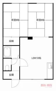 ニューパールマンション【2号室】の間取り