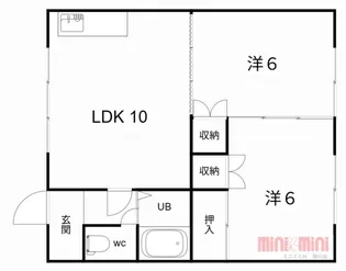 ニューパールマンション【6号室】の間取り