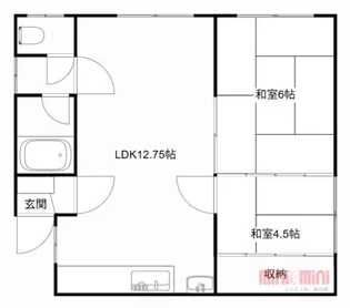 コーポラス宝来【202号室】の間取り