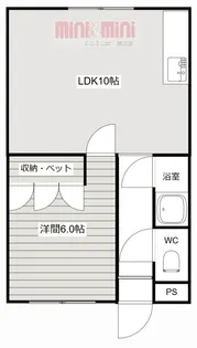 ハイツシャトー【2階】の間取り