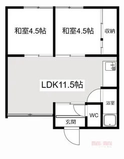 Formguard(フォームガード)Ⅰ・Ⅱ【I-203号室】の間取り