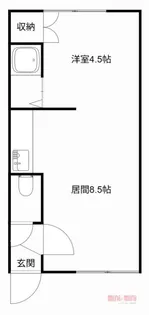 サングリア【102号室】の間取り