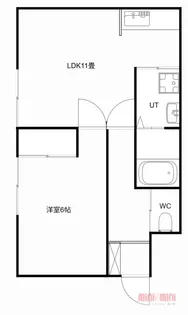 レジデンス深川AB【A101号室】の間取り