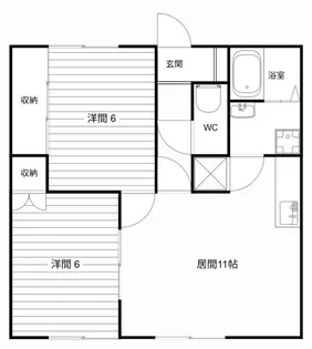 レジデンス深川AB【B103号室】の間取り