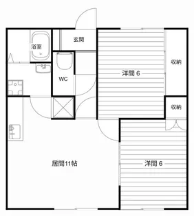 レジデンス深川AB【B105号室】の間取り