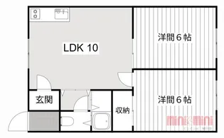 コーポエレガンス【G号室】の間取り