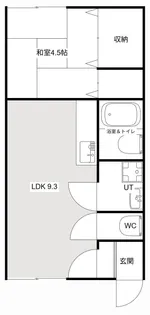コーポロジュマンA【101号室】の間取り