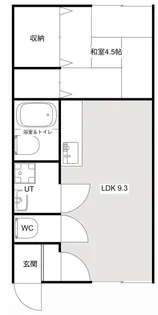 コーポロジュマンA【102号室】の間取り