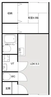 コーポロジュマンA【203号室】の間取り