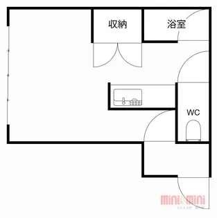 ハイツ佐藤【1F手前号室】の間取り