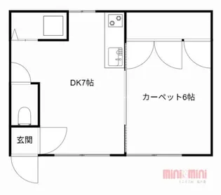 ハイツ佐藤【2F奥号室】の間取り