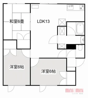 ともえハイツ【201号室】の間取り