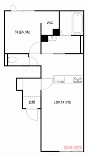 MONOQLOⅠ【102号室】の間取り