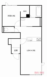 MONOQLOⅠ【103号室】の間取り