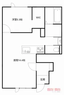 MONOQLOⅡ【101号室】の間取り