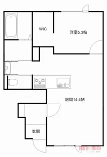 MONOQLOⅡ【102号室】の間取り