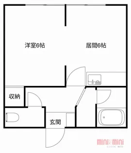 エンゼルハイツ東光【102号室】の間取り