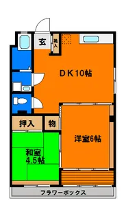 千葉ゴールデンマンション【213号室】の間取り