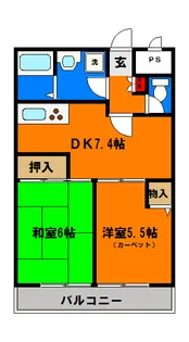 明生ビル【603号室】の間取り