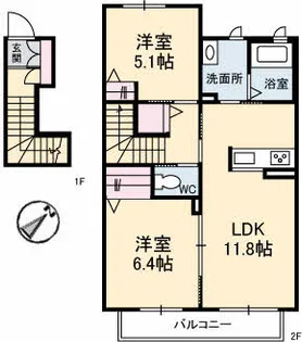 Feliseed.K 〜フェリシード.K〜【204号室】の間取り