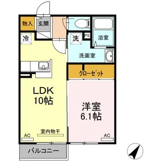 ユリモV【2階】の間取り