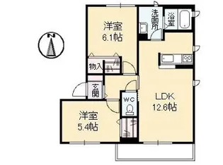 ラフィーヌA【3階】の間取り