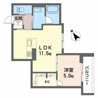 ノブレス河東【2階】の間取り