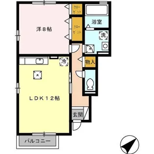 セジュール清瀬 B棟【1階】の間取り