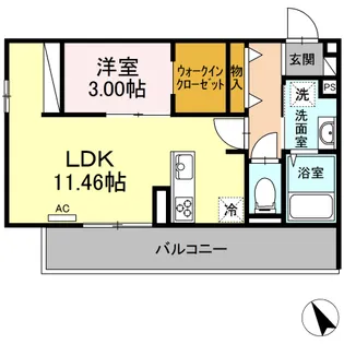 PARAS TOKUYAMA【3階】の間取り