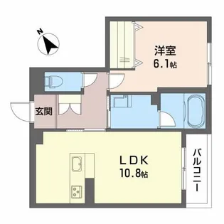ダイヤモンド シャーメゾン【202Z号室】の間取り