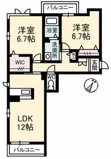 エクセルコート【2階】の間取り