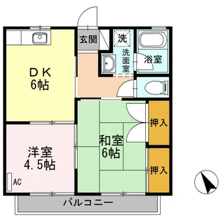 コンフレール末武【2階】の間取り