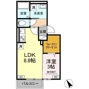 グランプラン【102号室】の間取り