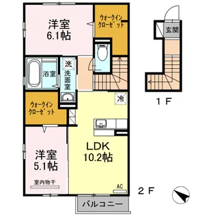 SEJOUR-N【2階】の間取り