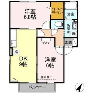 セジュール美里 B棟【2階】の間取り