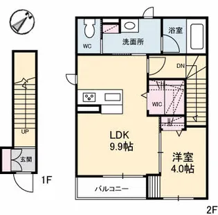 Puro Madera 西市〜プロ マデラ 西市〜【2階】の間取り