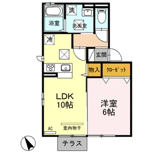 GRACE COURT【1階】の間取り