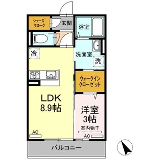 D-room新地【2階】の間取り