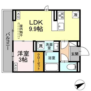 FOREST COURT【305号室】の間取り