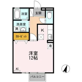 セジュール桜田【105号室】の間取り